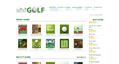 Desktop Screenshot of minigolfonlinegames.com